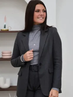Discount Blazer Alya Gris foncé Vestes