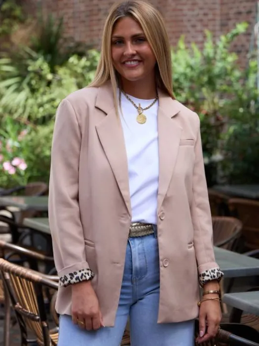 Shop Blazer Laura Camel/Léopard Vestes