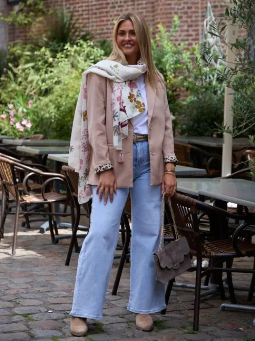Shop Blazer Laura Camel/Léopard Vestes