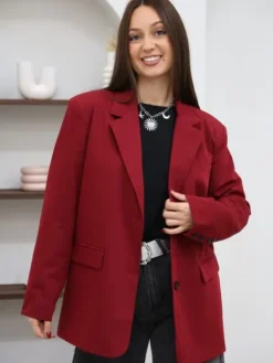Store Blazer Tissia Bordeaux Vestes