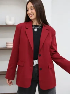 Store Blazer Tissia Bordeaux Vestes