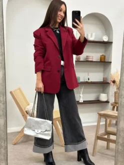 Store Blazer Tissia Bordeaux Vestes