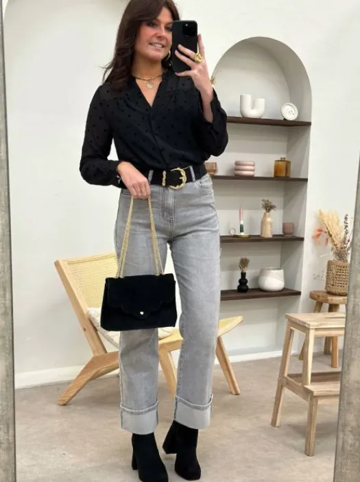 Hot Blouse Assia Noir Blouses & Chemises