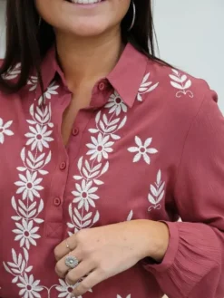 Sale Blouse Axelle Terracotta Blouses & Chemises