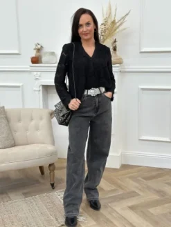Shop Blouse Charline Noir Blouses & Chemises