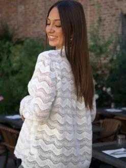 Best Sale Blouse Irina Blanc Blouses & Chemises