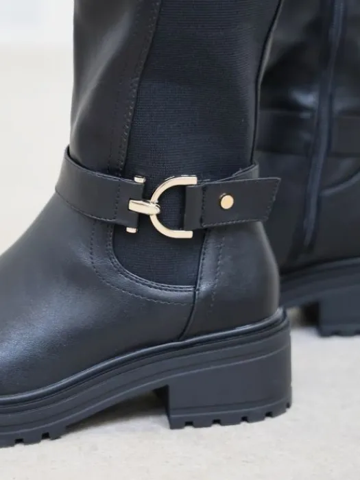 Discount Bottes Eva Noir Chaussures