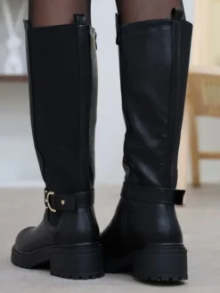 Discount Bottes Eva Noir Chaussures