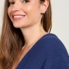 Clearance Boucle d'oreilles Séléné Bleu Bijoux