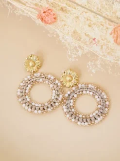 Online Boucles d'oreilles Marina Camel Bijoux