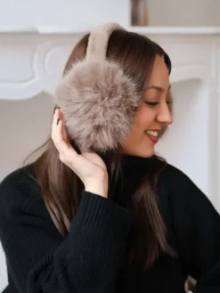 Store Cache oreilles Victoria taupe Echarpes, Bonnets & Cagoules
