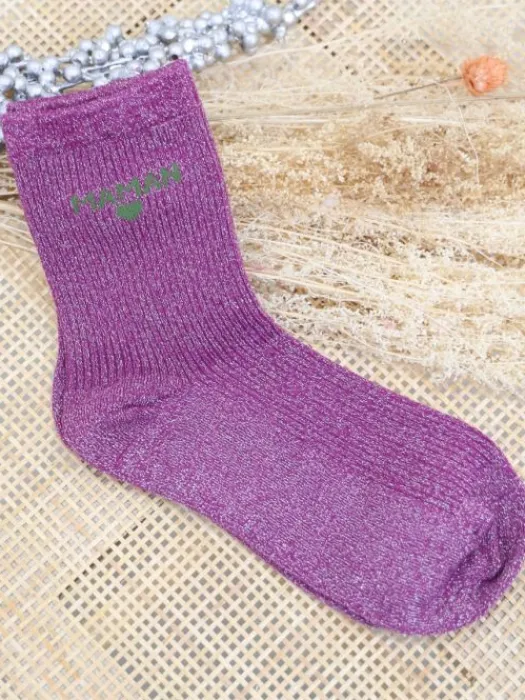 Cheap Chaussettes Maman Violet Chaussettes