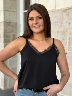 Cheap Débardeur Yrina Noir Tops & Teeshirts