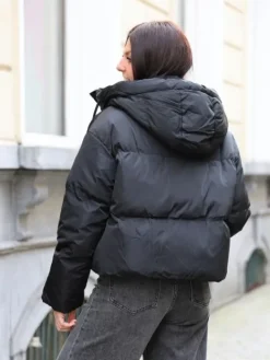 Clearance Doudoune courte Adeline Noir Manteaux
