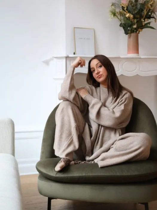 Store Ensemble Alix Taupe Pulls Et Gilets|Pantalons