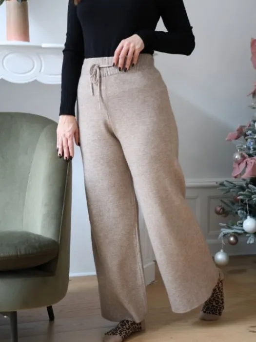 Store Ensemble Alix Taupe Pulls Et Gilets|Pantalons