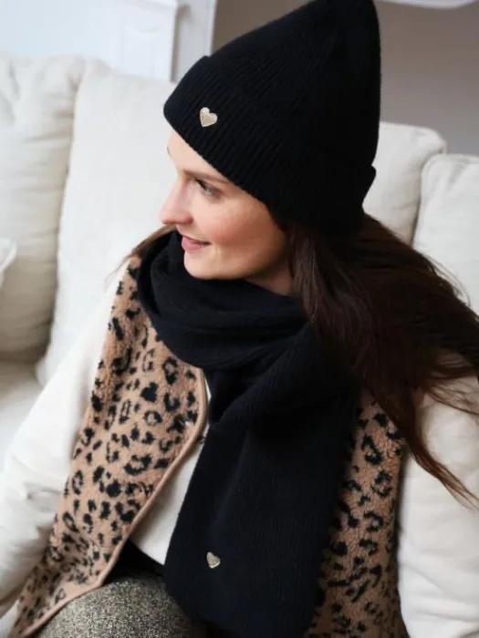 Sale Ensemble Assia Noir Collection Mère Fille|Echarpes, Bonnets & Cagoules