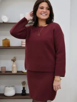 Flash Sale Ensemble Milena Bordeaux Pulls Et Gilets