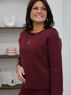 Flash Sale Ensemble Milena Bordeaux Pulls Et Gilets