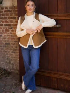 Cheap Gilet Ambre Camel Pulls Et Gilets