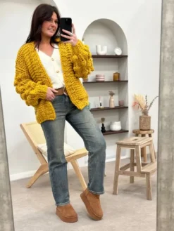 Discount Gilet Lola Moutarde Pulls Et Gilets