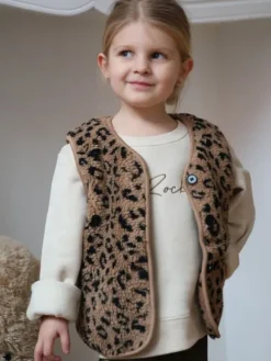 Best Sale Gilet Louane Léopard Collection Mère Fille