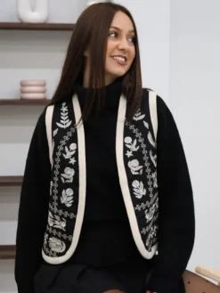 Clearance Gilet Nyssa Noir Pulls Et Gilets