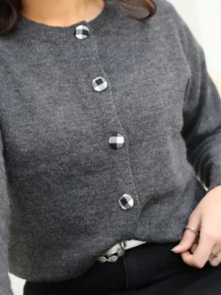 Store Gilet Olga Gris Pulls Et Gilets