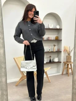 Store Gilet Olga Gris Pulls Et Gilets