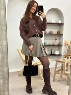 Clearance Gilet Olga Marron Pulls Et Gilets