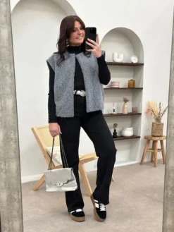 Outlet Gilet Sixtine Gris Pulls Et Gilets