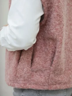 Best Sale Gilet Sixtine Rose Pulls Et Gilets