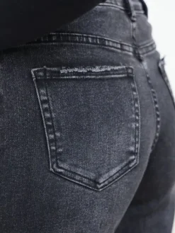 Cheap Jean droit Paola Noir Jeans