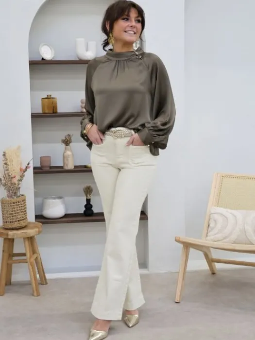 Cheap Jean Vanessa Ecru Jeans