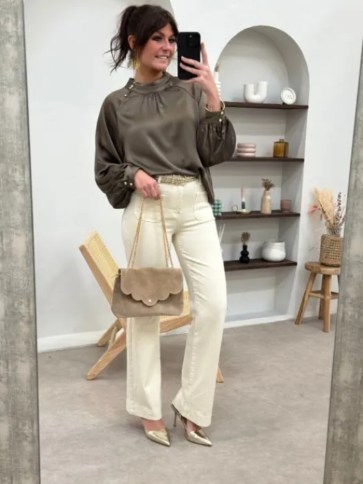 Cheap Jean Vanessa Ecru Jeans