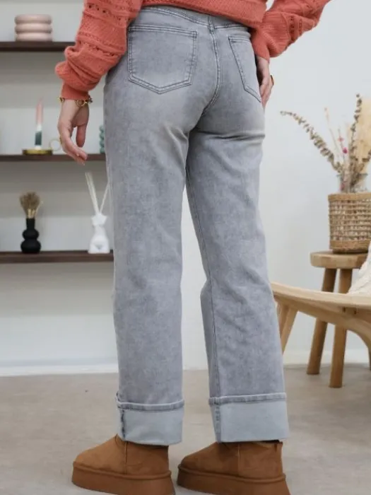 Cheap Jean Wide leg Marilou Gris Jeans