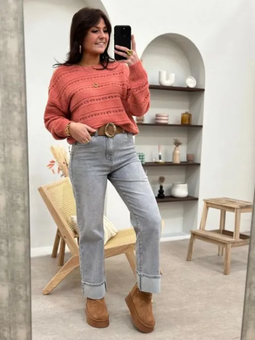 Cheap Jean Wide leg Marilou Gris Jeans