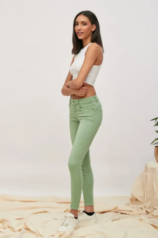 Shop Jeans Astrida Vert Clair Jeans