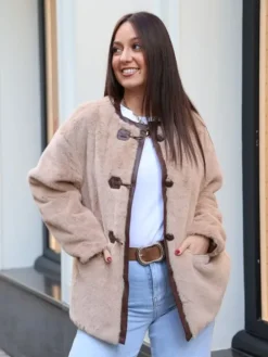 Cheap Manteau Bella Camel Manteaux