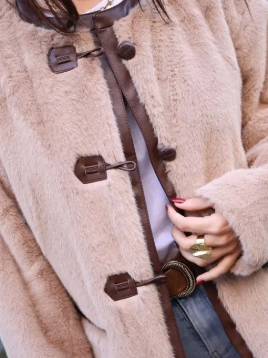 Cheap Manteau Bella Camel Manteaux