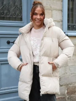 New Manteau Helena Beige Manteaux