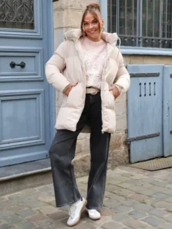 New Manteau Helena Beige Manteaux