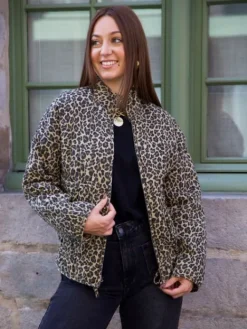 Clearance Manteau Kassy Leopard Manteaux