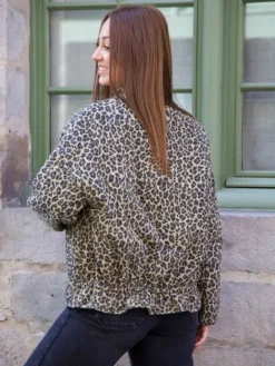 Clearance Manteau Kassy Leopard Manteaux