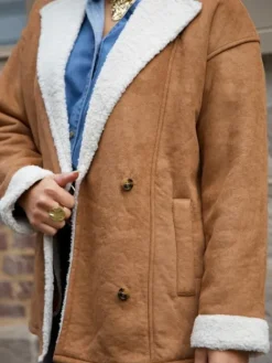 Shop Manteau Linn Tabac Manteaux