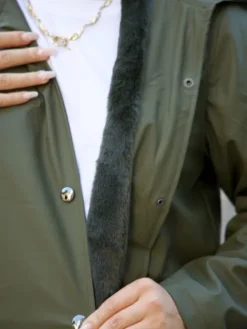 Cheap Manteau Lucie Kaki Manteaux