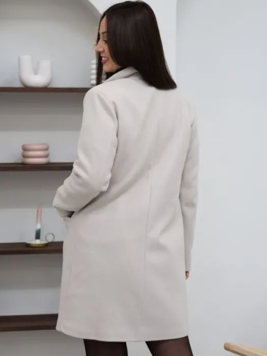 Sale Manteau Nella Beige Manteaux