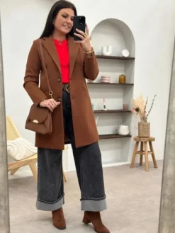 Sale Manteau Nella Camel Manteaux