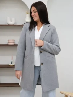 Hot Manteau Nella Gris Manteaux
