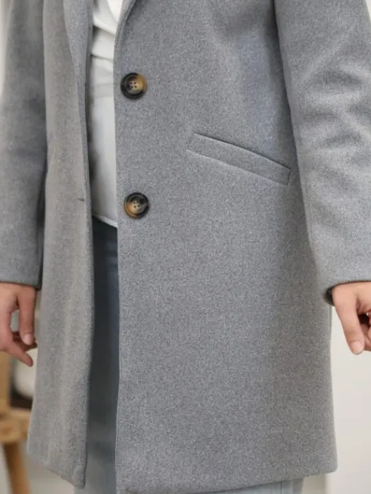 Hot Manteau Nella Gris Manteaux